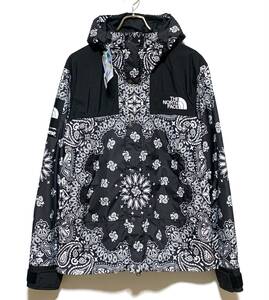 【クリーニング済み】Supreme THE NORTH FACE Bandana Mountain Parka（M）黒 ノースフェイス シュプリーム バンダナ マウンテン パーカ