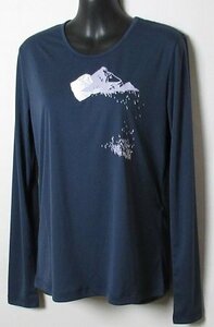 ミレー/MILLET　サニー フィールド　Tシャツ ロングスリーブ ウィメンズ/トレッキング 登山/日本-Mサイズ/MIV9756/新品/ネイビー