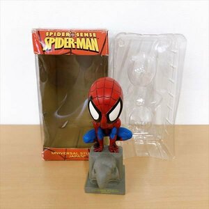 567*MARVEL マーベル スパイダーマン フィギュア バブルヘッド ボブルヘッド 首振り人形 ユニバーサルスタジオジャパン USJ