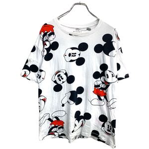 Disney 半袖 プリント キャラクターTシャツ Mサイズくらい ディズニー ミッキー 古着卸 アメリカ仕入 t2408-4106