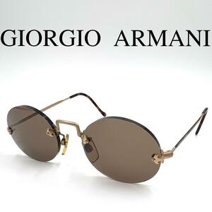 Giorgio Armani ジョルジオアルマーニ サングラス 度なし リムレス