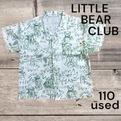 ◆used◆LITTLE BEAR CLUB 半袖 前開きシャツ 110