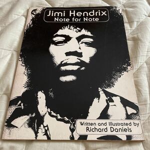 希少！ ! ジミヘンドリックス ギターレッスン楽譜 jimi hendrix note for note printed in U.S.A. 美品