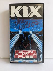 m383 VHS/KIX/キックス/Blow My Fuse/ブロー・マイ・フューズ/AMVY-8001/ステッカー入り/1990年/国内盤