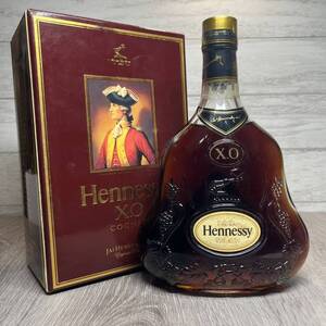 【YH-0777】未開封保管品 Hennesy XO ヘネシー 金キャップ クリアボトル 700ml 40% COGNAC コニャック 箱付き