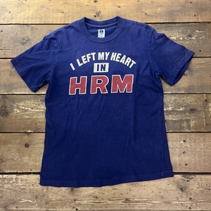 HOLLYWOOD RANCH MARKET ハリウッドランチマーケット H.R. MARKET Tシャツ ネイビー Uネック アメカジ