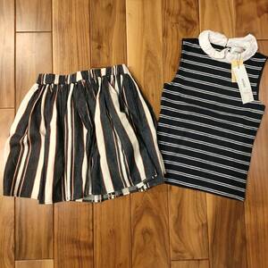 snidel　girlトップス＆グローバルワーク　キュロット　2点セット◆size120