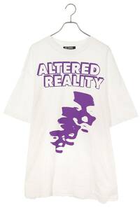 ラフシモンズ Tシャツ 22AW サイズ:L フロントプリントオーバーサイズTシャツ 中古 SB01