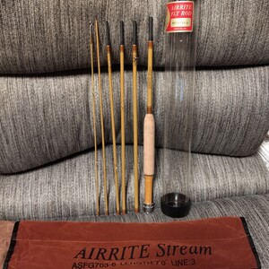 ★超美品 AXISCO AIRRITE Stream ASFG703-6 7’0” #3 グラスロッド 6ピース フライロッド アキスコ エア ライトストリーム パックロッド★