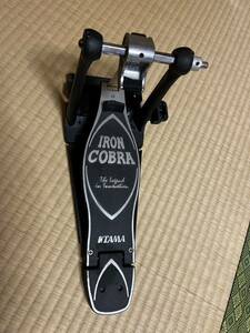 廃番TAMA IRON COBRA ツインペダル　の左側　FLEXIグライド　ベルト　タマ アイアン コブラ 右利き用　スレイブペダル