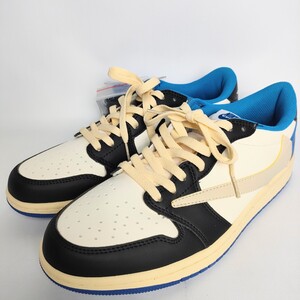 NIKE × TRAVIS SCOTT × fragment AIR JORDAN 1 LOW スニーカー 靴 シューズ ローカット サイズ 28 黒 青 バスケ メンズ 人気 HIPHOP