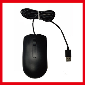 Dell デル 純正 MS116t1 USB ブラック 有線 光学マウス デスクトップパソコン ノ－トパソコン PC 対応 0254a t-