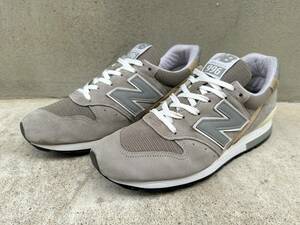 旧型 USA製 New Balance M996 GRAY US8 26cm 中古 スウェード アメリカ製 米国製 NB グレー ユーズド スニーカー Made In The USA