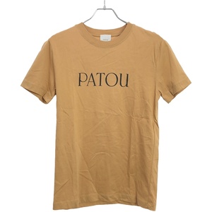 PATOU パトゥ CHESTNUT オーガニックコットンロゴプリントTシャツ JE0299999105C ブラウン XS ITQXIGN3SAH3