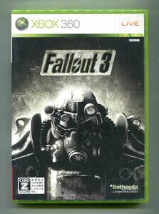 Fallout 3　フォールアウト3　日本盤 XBOX360 動作確認済み オープンワールド Bethesda Softworks ベセスダ 