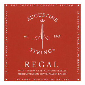 即決◆新品◆送料無料AUGUSTINE REGAL/RED SET×1(オーガスチン ミディアムテンション/メール便