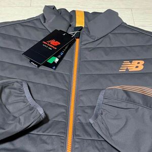 新品★ニューバランス ゴルフ New Balance Golf 中綿 サーモライトエコメイド 保温 フルジップ ブルゾン/グレー/サイズ4(M)