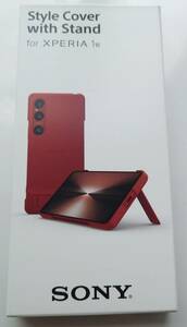 【送無/未使用/匿名】Style Cover with Stand for Xperia 1 VI Scarlet 赤 ケース カバー 純正 ソニー SONY XQZ-CBEC/RJPCX (スカーレット)