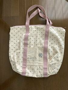 ★earth music&ecology　アース ミュージック＆エコロジー バッグ （大）チャック付　美品★