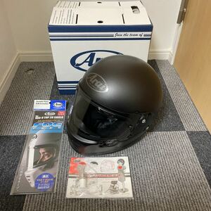 新品未使用 Arai アライ RAPIDE-NEO ラパイド ネオ フラットブラック 55〜56cm Sサイズ 2022年製 フルフェイスヘルメット バイク (56)