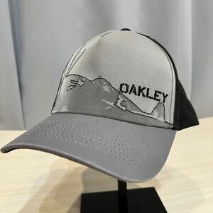 【即決】希少 銀タグ オークリー オールド oakley キャップ キャップ　CAP 帽子 カモフラ 戦闘機 bー8 刺繍 シースルー　y2k 00s