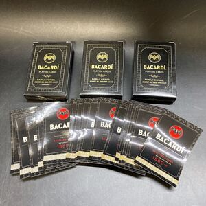 未使用 BACARDI バカルディ トランプ 3点セット シール ステッカー付き 美品 稀少 レア コレクション