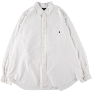 古着 ラルフローレン Ralph Lauren BIG SHIRT 長袖 ボタンダウンシャツ メンズXXL相当 /eaa470546