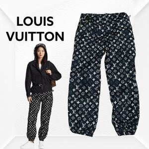 定価281600円 LOUIS VUITTON ルイヴィトン 19AW ステンシルエフェクトモノグラムジョギングパンツ FHPA29 DFU