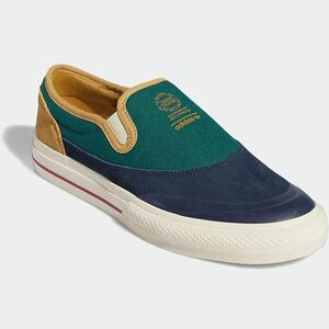 27cm アディダス ニッツァ RF スリッポン 紺/深緑/薄茶 GW6173 Adidas NIZZA RF SLIP-ON 