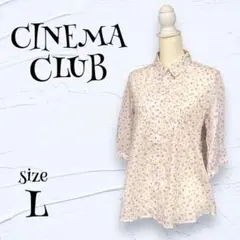 【CINEMA CLUB】『L』新品未使用　シネマクラブ　ブラウス　花柄　総柄