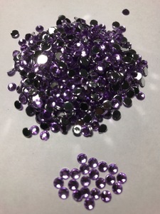 ●4mm● デコ用ストーン 2000粒 ライトパープル ライン ハンドメイド ネイル キラキラ ビジュー パーツ DIY 工作 紫