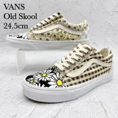 【極美品】VANS オールドスクール パッチワーク フローラル チェック 花柄