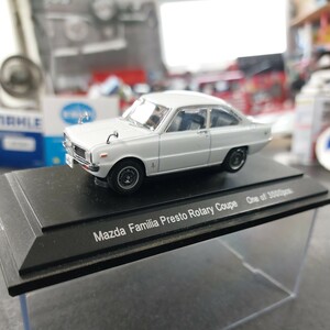 ◆エブロ　1/43スケール　マツダ　ファミリア　ロータリーエンジンクーペ　ダイキャストモデル　ホワイト◆