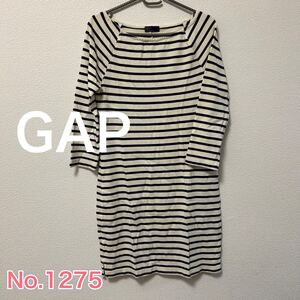 送料無料 匿名配送 GAP ボーダーチュニックカットソー