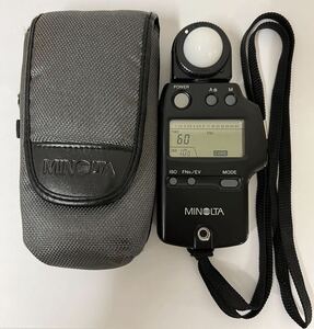 MINOLTA AUTO METER Ⅳ F オートメーター 露出計 カメラ アクセサリー 通電確認済 ミノルタ　ケース付き