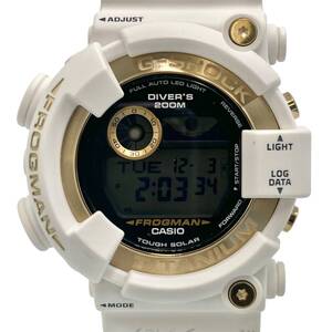 CASIO カシオ GW-8201K クォーツ ICERC Japan コラボレーションモデル2024 稼働品 ホワイト×ゴールド W113096HRB