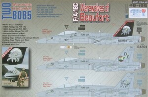 Two-Bobs decal 48-185 　トゥーボブスデカール　F/A-18C Werewolves of Beaufort 