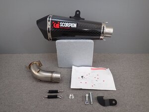 【未使用】　スコーピオン　SCORPION　XJ6　09-16　スリップオン　マフラー　サイレンサー　RYA86CEO　検索用　汎用　52ｍｍ