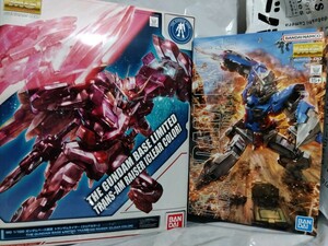 MG 1/100 ガンダムエクシア& MGトランザムライザー (ガンダムベース限定クリアカラーver) 機動戦士ガンダムOO 未組立品 バンダイスピリッツ