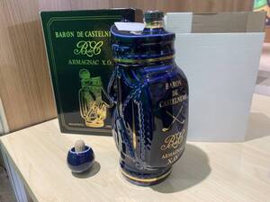 【未開栓|古酒】美品☆BARON DE CASTELNEAU バロン ド カステルノー ＸＯ 40％ 700ml ゴルフバッグ リモージュ LIMOGES★彡