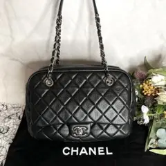 CHANEL シャネル【美品】チェーンショルダーバッグ ターンロック マトラッセ