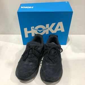 ［HOKA ONE ONE］ホカオネオネ ローカットスニーカー クリフトン L スエードCLIFTON L SUEDE 27cm スウェード ブラック 1122571 ts202410