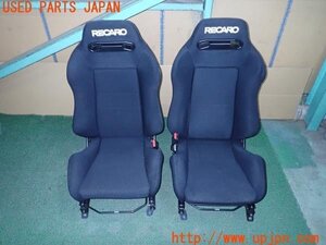 3UPJ=22520609]WRX STI(VAB A型)RECARO レカロ KBA 90349 シートセット セミバケット 運転席 助手席 レール付き 中古