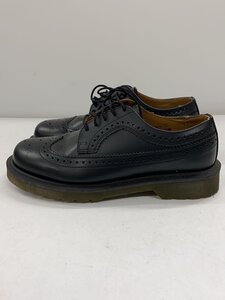 Dr.Martens◆VINTAGE3989BROGUE SHOE 5EYEブローグレザーシューズ/UK6/BLK