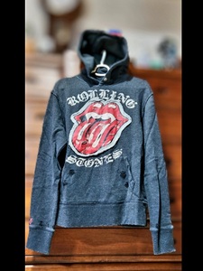 JACKROSE×ROLLING STONES Damaged Hoodiesweat ＆ Black Zippo【under license】