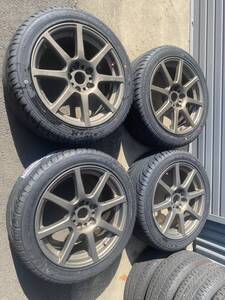 ◆AS1106-3◆新品タイヤ付き◆BLITZ◆BRW◆PROFILE08◆17×8J+47◆5H114.3◆2024年製◆KENDA◆KR20◆235/45R17◆4本セット◆中古品◆