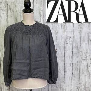 ZARA★ザラ★フローイング スモック ブラウス★サイズS　10-85