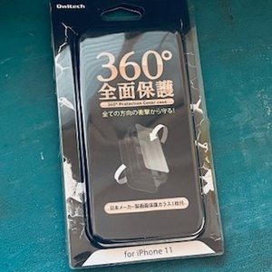 【未使用】 Owltech　iPhone 11　360° 全面保護 ケース　フルカバー　ブラック マット　黒　スマホカバー　アイフォン　オウルテック
