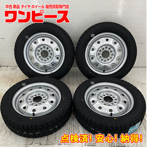 新品タイヤ 中古鉄ホイールセット 155/65R13 73Q 13インチ 13×4B 12HM PCD100/110/114.3 グッドイヤー 冬 スタッドレス モコ d1457