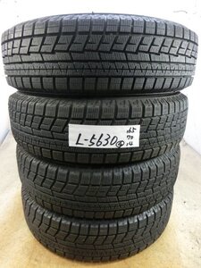 L-5630 溝あり 中古スタッドレス ヨコハマ アイスガード iG60 165/70R14 81Q (4本)